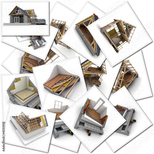 Illustration: Maison construction batiment Maison construction batiment