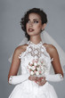 Bride with wedding bouquet