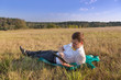 Young businessman browsing in Internet