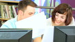 Video: Young study classmates discuss information Young study classmates discuss information