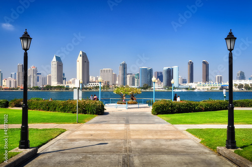 Photo: San Diego city view from the park San Diego city view from the park
