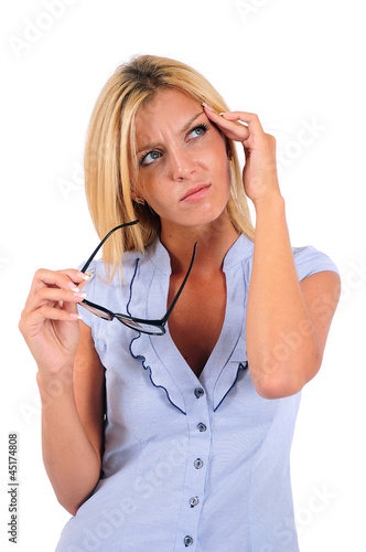 Photo: Isolated Business Woman Isolated Business Woman