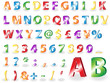 Vector: Metallic alphabet letters with shadows Metallic alphabet letters with shadows