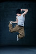 Photo: Young hip-hop dancer jumping Young hip-hop dancer jumping