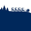 Christmas Sleigh Blue
