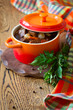 Boeuf Bourguignon  with carrots,onions and mushrooms
