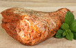 uncooked minted lamb shank