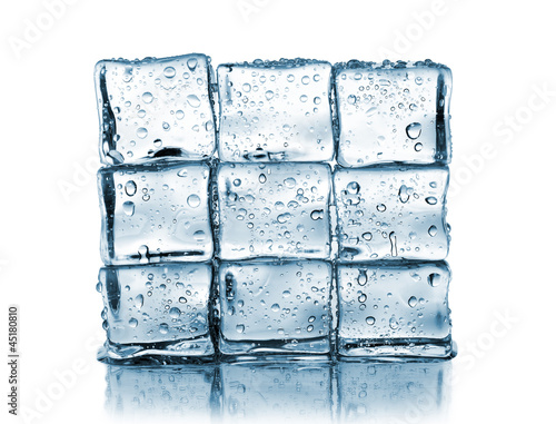 Photo: wall made of ice cubes wall made of ice cubes