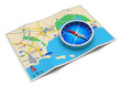 Illustration: GPS navigation, travel and tourism concept GPS navigation, travel and tourism concept