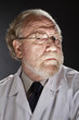 Evil doctor with sinister expression