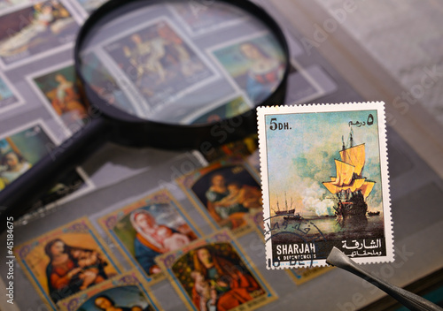 Photo: old postage stamp old postage stamp
