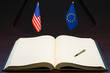 EU - USA relations concept