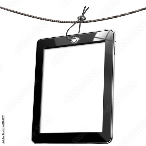 Illustration: Blank Tag Tablet Computer Blank Tag Tablet Computer