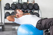 Man Doing Exercises for Abdominal