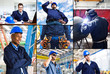 Composition representing industrial work