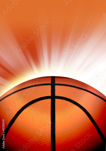 Photo: Orange Basketball Sport Background Orange Basketball Sport Background