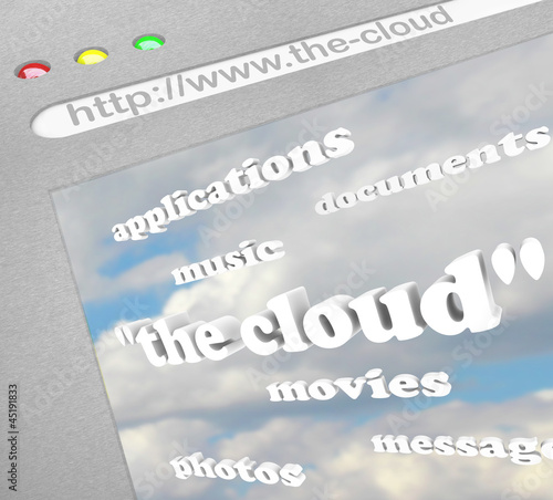 Photo: The Cloud Website Online Remote Storage The Cloud Website Online Remote Storage