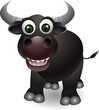 cute bull  cartoon