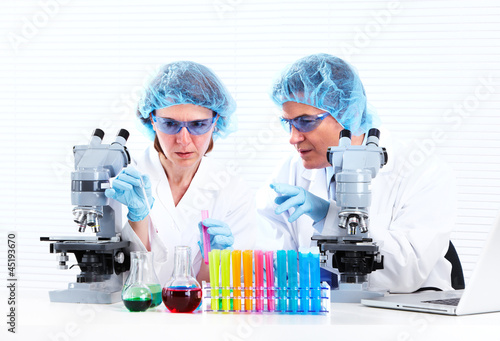 Photo: Scientific laboratory. Scientific laboratory.