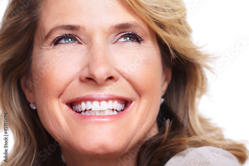 Photo: Happy senior woman. Happy senior woman.