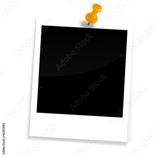 Vector: Polaroid mit Pin Polaroid mit Pin