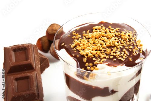 Photo: dessert panna e cioccolato dessert panna e cioccolato
