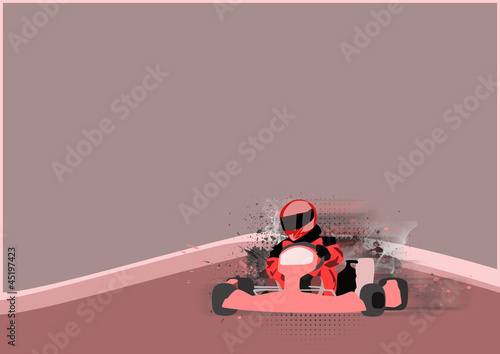 Illustration: Gocart background Gocart background