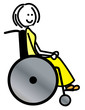 Rollstuhlfahrerin