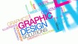 Graphic Design solutions colors word tag cloud animation