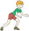 Vector: Boy in summer clothes Boy in summer clothes