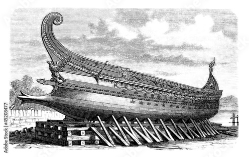 Illustration: Antiquity - Ship : Trirem Antiquity - Ship : Trirem
