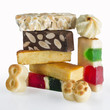Pile of different flavored nougat