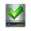 Vector: Vector illustration of Hard drive disk and ok icon Vector illustration of Hard drive disk and ok icon