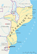 Mozambique map (Mosambik Landkarte)