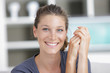 Happy young woman with a lovely smile