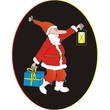Santa Claus and gift