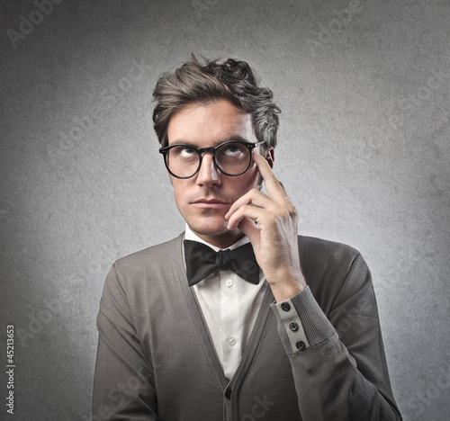 Photo: Man Thinking Man Thinking
