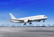 plane is landing in airport l