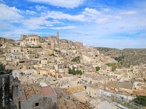 Photo: Matera ancient town i Sassi, unesco site landmark. Basilicata, I Matera ancient town i Sassi, unesco site landmark. Basilicata, I