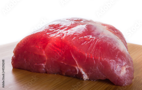Photo: Raw meat, shined a light of fire Raw meat, shined a light of fire