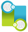 Vector two step background for brochure or website