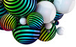 fondo abstracto con pelotas de colores