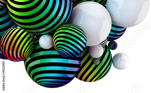 Illustration: fondo abstracto con pelotas de colores fondo abstracto con pelotas de colores