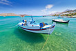 Fishing boats at the coast of Crete, Greece