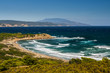 Greek bay with a sand beach