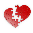 puzle de un corazon roto