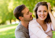 Romantic couple at the park