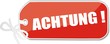 étiquette achtung