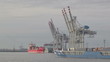Cargo ship. Hamburg.