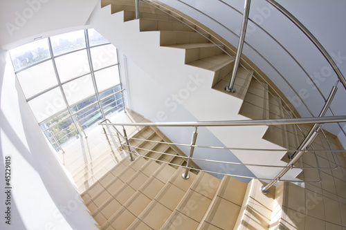 Photo: office staircase (fisheye snapshot) office staircase (fisheye snapshot)